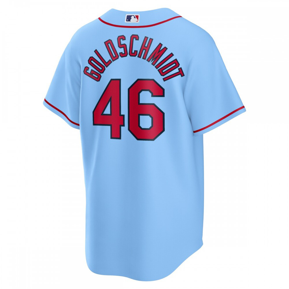 Paul Goldschmidt St. Louis Cardinals Alternate Replica Player Name Jersey - Light Blue-Pro Kit Vault | Brand New 26/27 Sports Jerseys
